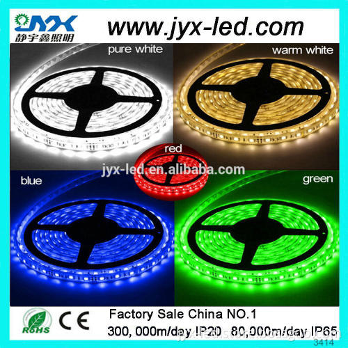 High brightness flexibel SMD5050 14.4W 60leds RGB light led strip kit with remote controller power supply 12v